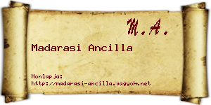 Madarasi Ancilla névjegykártya